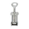 Chrome Plated Wing Corkscrew w/Auger Worm